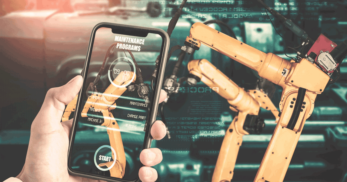 Smart phone managing manufacturing equipment