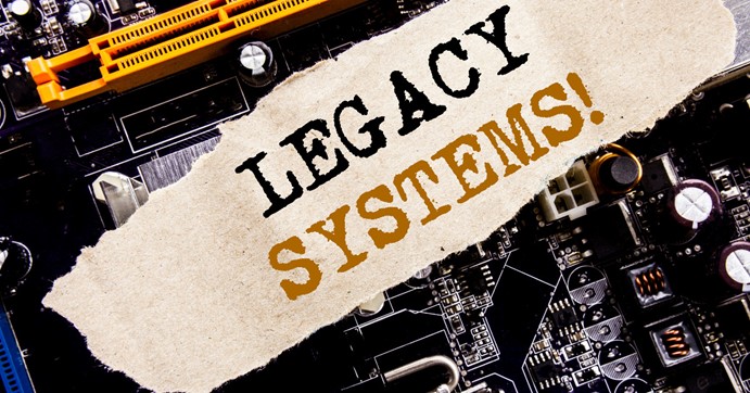 motherboard with the words legacy systems written over it