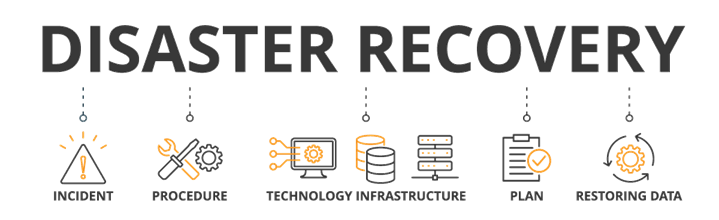 Illustration of disaster recovery steps