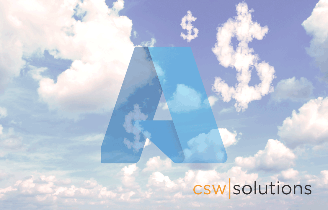 azure savings plan cover image with clouds and Azure logo
