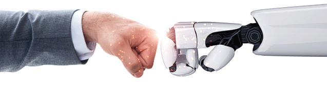 Human hand fist bumping robot hand