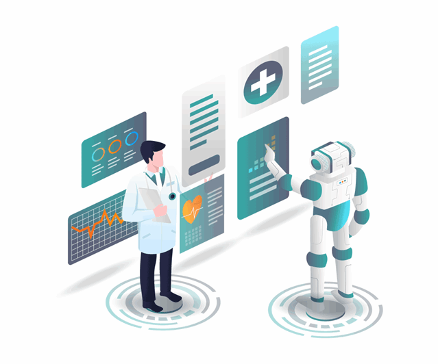 Illustration of AI in Healthcare